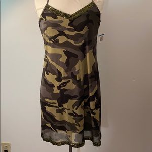 INC Camouflage dress lightweight.